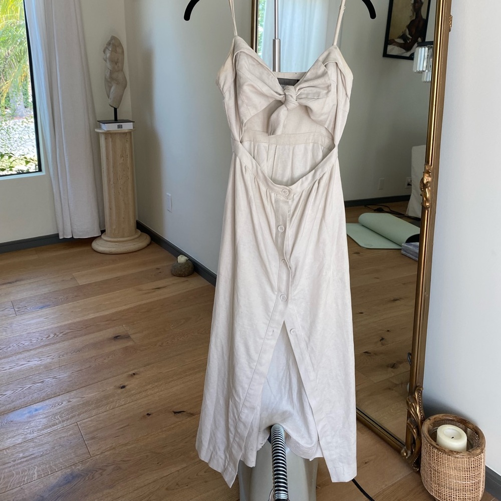 The Reformation Linen Midi Dress